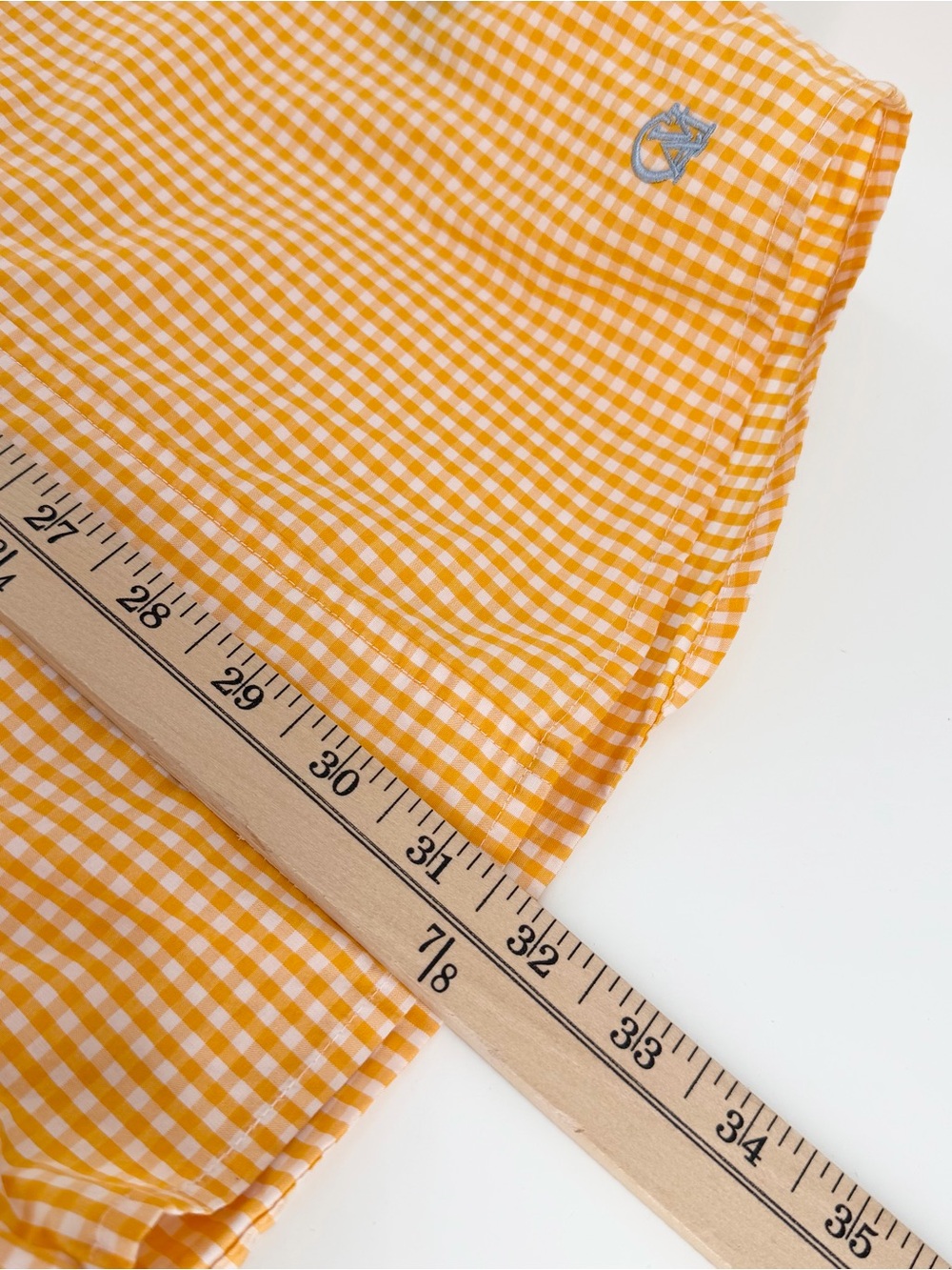 Cavi Men 4XL Shirt Short Sleeve Orange White Gingham Plaid Urban Streetwear Flaw - Picture 13 of 16